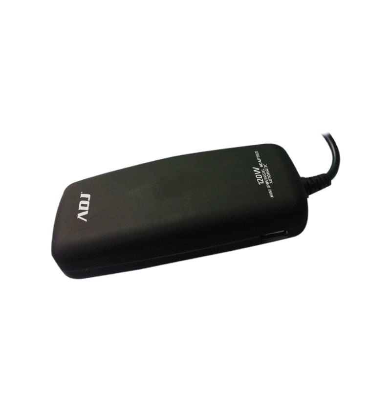 Adj Alimentatore Notebook 120W Mini Bk 8 Conn 3Pin Auto Con Porta Usb Adj