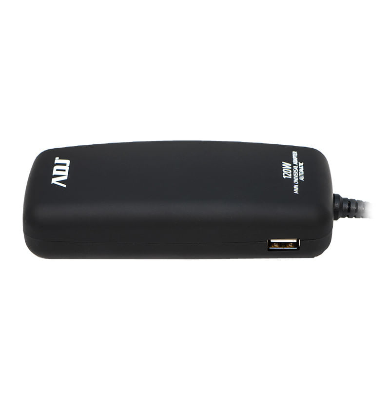 Alimentatore-Notebook-120W-Mini-Bk-8-Conn-3Pin-Auto-Con-Porta-Usb-Adj