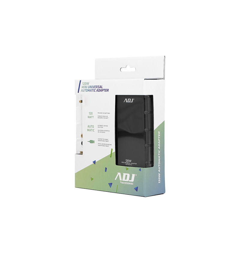 Alimentatore-Notebook-120W-Mini-Bk-8-Conn-3Pin-Auto-Con-Porta-Usb-Adj