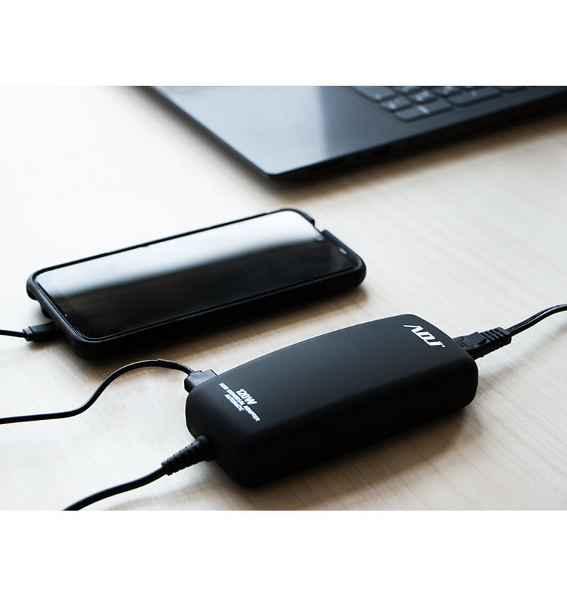 Alimentatore-Notebook-120W-Mini-Bk-8-Conn-3Pin-Auto-Con-Porta-Usb-Adj