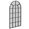 HOMCOM-Specchio-ad-Arco-per-Casa-e-Ufficio-con-Montaggio-a-Parete-in-Vetro-e-Metallo-62x2-5x110-cm-Nero