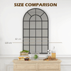 HOMCOM-Specchio-ad-Arco-per-Casa-e-Ufficio-con-Montaggio-a-Parete-in-Vetro-e-Metallo-62x2-5x110-cm-Nero