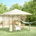 Outsunny-Gazebo-da-Giardino-3x3m-in-Metallo-Nero-con-Tettuccio-Bianco