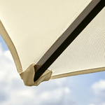 Outsunny-Gazebo-da-Giardino-3x3m-in-Metallo-Nero-con-Tettuccio-Bianco