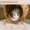 PawHut-Cesta-per-Gatti-Adulti-Fino-a-5kg-Cuccia-per-Gatti-in-Rattan-Sintetico-Marrone--52x58cm