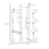 HOMCOM-Mobile-Libreria-ad-Albero-con-13-Ripiani-in-Legno-Truciolare-96x30x150cm