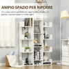 HOMCOM-Mobile-Libreria-ad-Albero-con-13-Ripiani-in-Legno-Truciolare-96x30x150cm