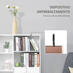 HOMCOM-Mobiletto-Libreria-con-Piedini-in-Legno-di-Pino-Bianco-80-x-23-5-x-123cm