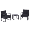 Outsunny-Set-da-Balcone-Tavolino-e-2-Sedie-da-Esterno-in-Rattan-con-Cuscini-Nero