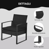 Outsunny-Set-da-Balcone-Tavolino-e-2-Sedie-da-Esterno-in-Rattan-con-Cuscini-Nero