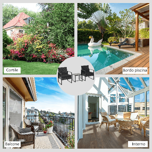 Outsunny-Set-da-Balcone-Tavolino-e-2-Sedie-da-Esterno-in-Rattan-con-Cuscini-Nero