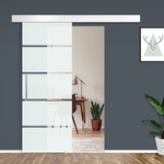 HOMCOM-Porta-Scorrevole-in-Vetro-Smerigliato-e-Satinato-con-Binario-e-Maniglia-per-Bagno-Cucina-210cm