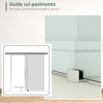 HOMCOM-Porta-Scorrevole-in-Vetro-Smerigliato-e-Satinato-con-Binario-e-Maniglia-per-Bagno-Cucina-210cm