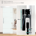 HOMCOM-Porta-Scorrevole-in-Vetro-Smerigliato-e-Satinato-con-Binario-e-Maniglia-per-Bagno-Cucina-210cm