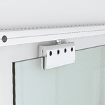 HOMCOM-Porta-Scorrevole-in-Vetro-Smerigliato-e-Satinato-con-Binario-e-Maniglia-per-Bagno-Cucina-210cm