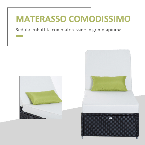 Outsunny-Lettino-Prendisole-da-Giardino--Sdraio-da-Piscina-di-Lusso-in-PE-Rattan-e-Alluminio-con-Cuscino