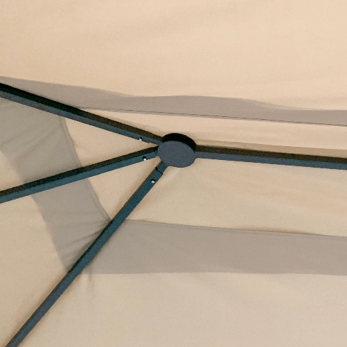 Outsunny-Gazebo-da-Giardino-4x3m-in-Alluminio-e-Acciaio-con-Zanzariera-e-4-Tende-in-Poliestere-Marrone
