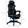 Vinsetto-Sedia-Gaming-con-Supporto-Lombare-e-Altezza-Regolabile-in-Tessuto---Nero