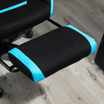Vinsetto-Sedia-Gaming-con-Supporto-Lombare-e-Altezza-Regolabile-in-Tessuto---Nero