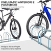 HOMCOM-Rastrelliera-Portabiciclette-Parcheggio-per-5-Biciclette-in-Acciaio-145-33-27-cm-Argento
