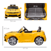HOMCOM-Macchina-Elettrica-per-Bambini-12V-Marchio-Chevrolet-Camaro-con-Telecomando-Giallo