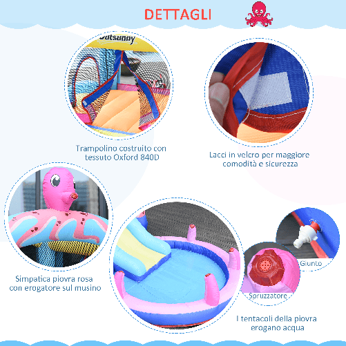 Outsunny-Castello-Gonfiabile-per-Bambini-con-Scivolo-e-Piscina-Tema-Mare