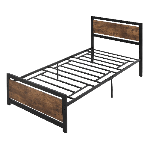 HOMCOM-Struttura-Letto-Singolo-in-Legno-e-Acciaio-con-Doghe-in-Stile-Industriale-90x200cm