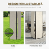 Outsunny-Gazebo-da-Giardino-3-7x3m-con-Tetto-in-Policarbonato-a-2-Livelli-Acciaio-e-Alluminio-Marrone