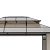 Outsunny-Gazebo-da-Giardino-3-7x3m-con-Tetto-in-Policarbonato-a-2-Livelli-Acciaio-e-Alluminio-Marrone