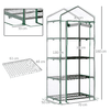 Outsunny-Serra-da-Balcone-Compatta-con-4-Ripiani-e-Copertura-in-PVC-Trasparente-70x50x160cm