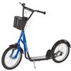 HOMCOM-Monopattino-per-Bambini-con-Ruote-Grandi-2-Freni-e-Manubrio-Regolabile-Cestino-e-Porta-Borraccia---Blu
