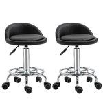 HOMCOM-Set-2-Sgabelli-Girevoli-con-Ruote-Altezza-Regolabile-e-Rivestimento-Similpelle-PU-38x38x57-72cm