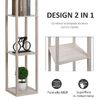 HOMCOM-Lampada-da-Terra-con-Mensole-Integrate---Rovere