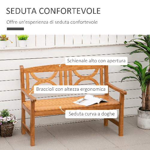 Outsunny-Panchina-da-Giardino-in-Legno-a-2-Posti-con-Schienale-Decorato-123x61x89-5cm-Colore-Naturale
