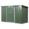 Outsunny-Casetta-da-Giardino-Porta-Utensili-in-Lamiera-di-Acciaio-con-Porte-Scorrevoli-280x130x172cm-Verde-Chiaro