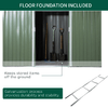 Outsunny-Casetta-da-Giardino-Porta-Utensili-in-Lamiera-di-Acciaio-con-Porte-Scorrevoli-280x130x172cm-Verde-Chiaro