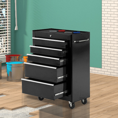 HOMCOM-Carrello-Cassettiera-Porta-Utensili-per-officina-nero-61-5x33x85cm