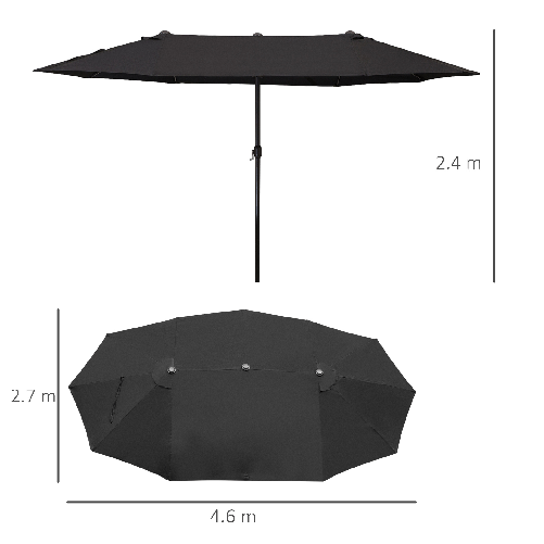 Outsunny-Ombrellone-da-Giardino-Doppio-con-Apertura-a-Manovella-in-Acciaio-e-Poliestere-460x270x240-cm-Nero