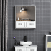 kleankin-Mobiletto-Bagno-Pensile-con-Antine-a-Specchio-55x17-5x60cm---Bianco