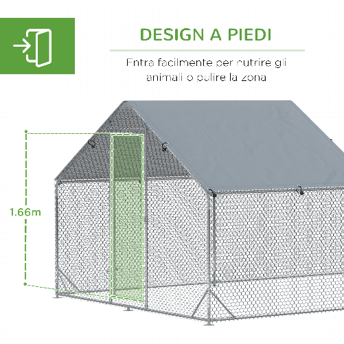 PawHut-Pollaio-da-Giardino-per-15-18-Galline-in-Acciaio-Zincato-e-PE-con-Tettoia-e-Serratura-600x300x195-cm