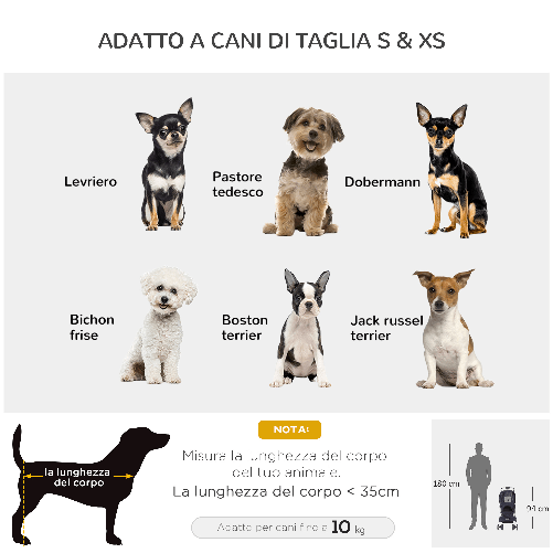 PawHut-Passeggino-per-Cani-10-kg-Gatti-Animali-Domestici-Pieghevole-75L-x-46P-x-94Acm-Nero