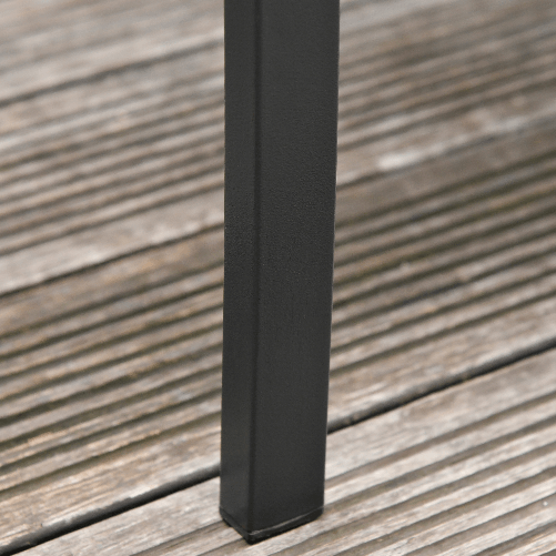 Outsunny-Salotto-da-Esterno-Set-4-Pezzi-con-1-Tavolino-2-Sedie-da-Giardino-e-1-Panca-in-Metallo-Nero