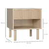 HOMCOM-Comodino-Moderno-con-Cassetto-e-Ripiano-Aperto-in-Truciolato-47x47x50-cm-Color-Legno