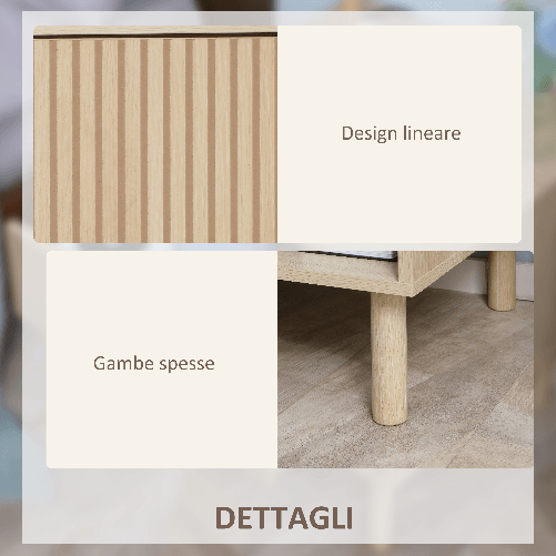 HOMCOM-Comodino-Moderno-con-Cassetto-e-Ripiano-Aperto-in-Truciolato-47x47x50-cm-Color-Legno