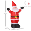 HOMCOM-Babbo-Natale-Gonfiabile-Luminoso-con-Luci-LED-80x40x120cm