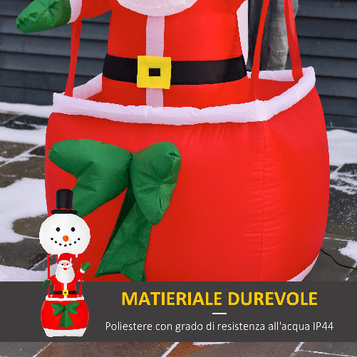 HOMCOM-Babbo-Natale-Gonfiabile-su-Mongolfiera-Decorazione-Natalizia-da-Esterno-con-Luci-LED---Multicolore