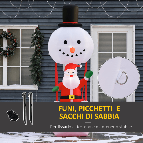 HOMCOM-Babbo-Natale-Gonfiabile-su-Mongolfiera-Decorazione-Natalizia-da-Esterno-con-Luci-LED---Multicolore