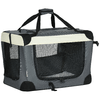 PawHut-Trasportino-per-Cani-e-Gatti-fino-4kg-Pieghevole-con-3-Aperture-e-Cuscino-60x41x41cm-Grigio