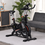 HOMCOM-Cyclette-per-Allenamento-Cardio-Trainer-con-Monitor-LCD-in-Acciaio---Nero