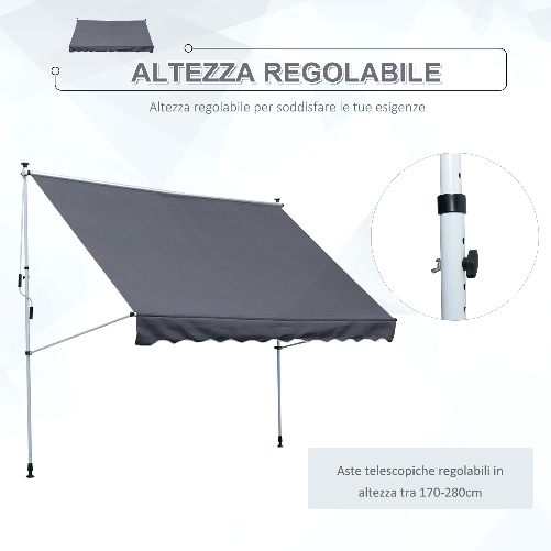 Outsunny-Tenda-da-Sole-3x1-5-m-a-Bracci-con-Manovella-Struttura-Telescopica-in-Metallo-e-Parasole-in-Poliestere
